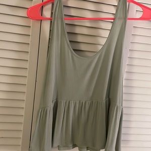 Wild Fable Green Flowey tank top